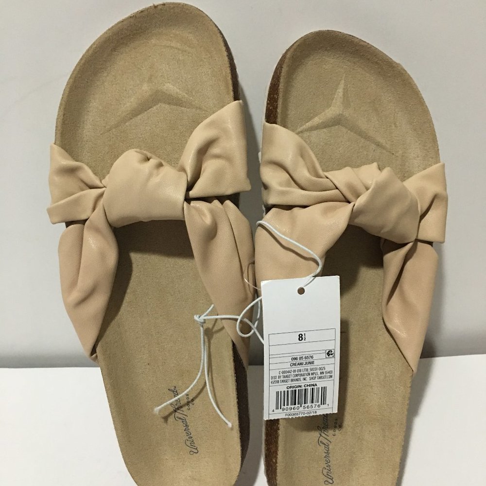 Universal Thread Women's Junie Knotted Footed Sandals Size 8.5 NWT!!